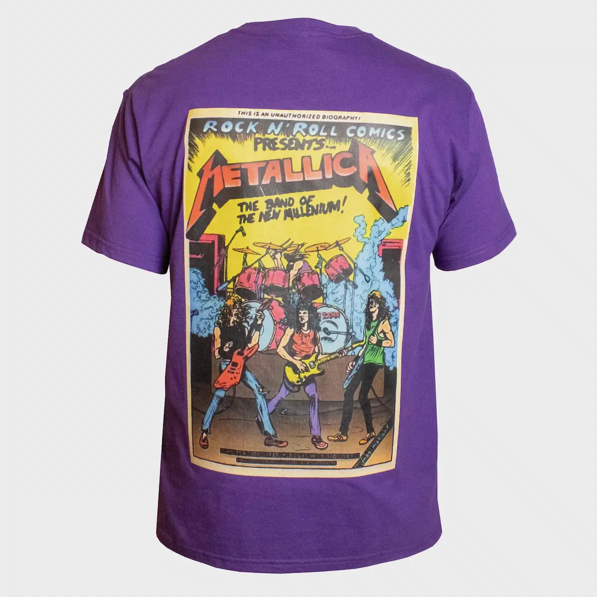 METALLICA - R&R COMICS - T-SHIRT - PURPLE
