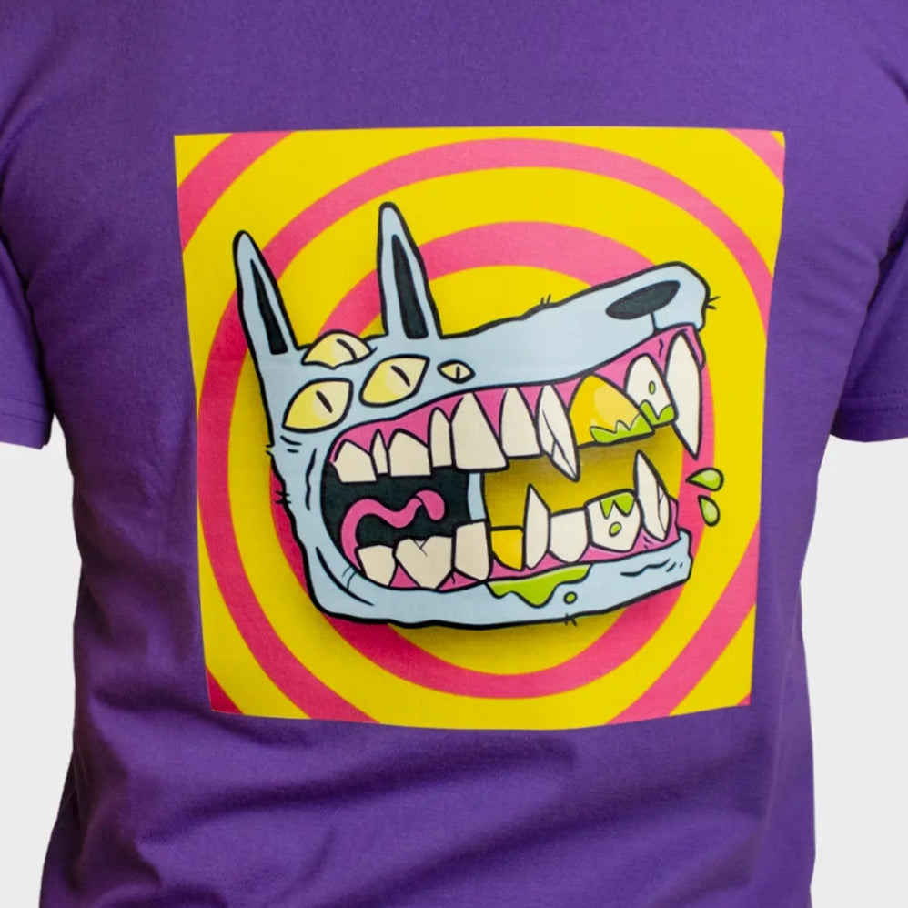 MUTANT DOG - T-SHIRT - PURPLE