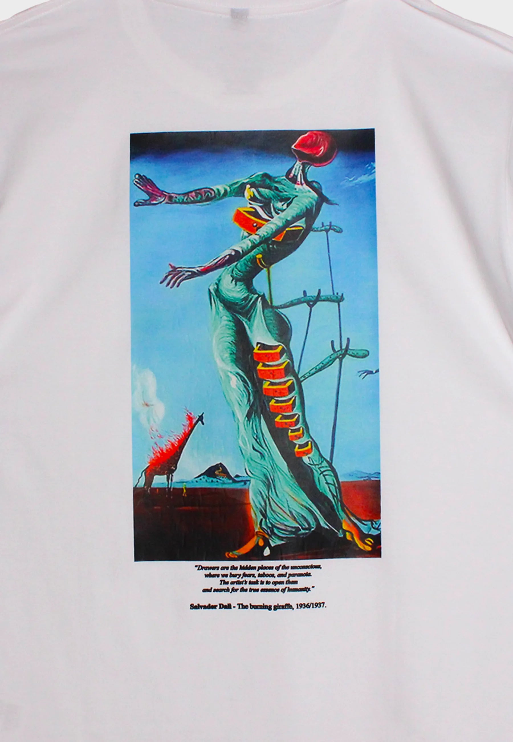 BURNING GIRAFFE - T-SHIRT - WHITE