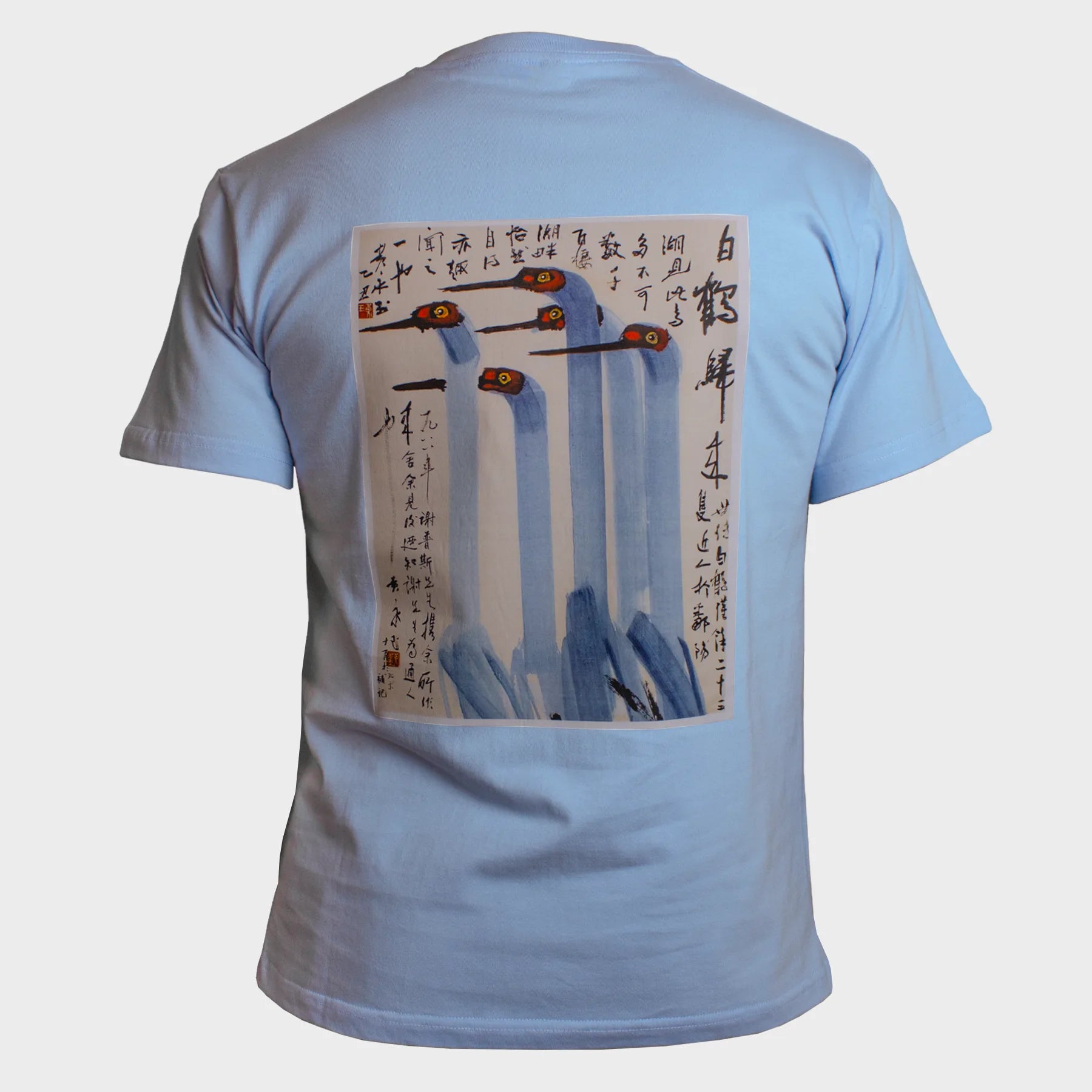 THE CRANES - T-SHIRT - LIGHT BLUE