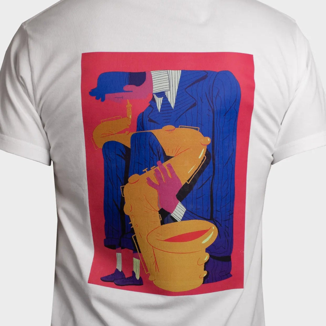 TWISTED SAX - T-SHIRT - WHITE