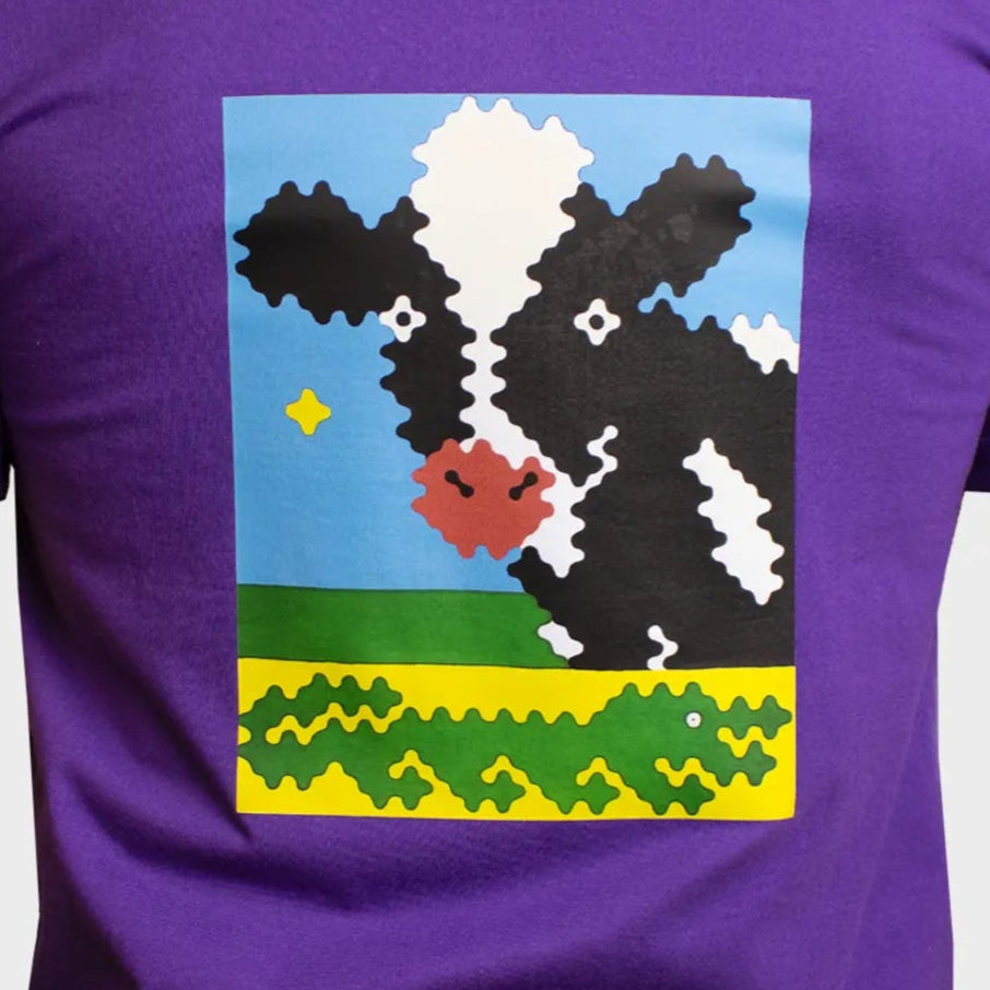 COW & CROCODILE - T-SHIRT - PURPLE